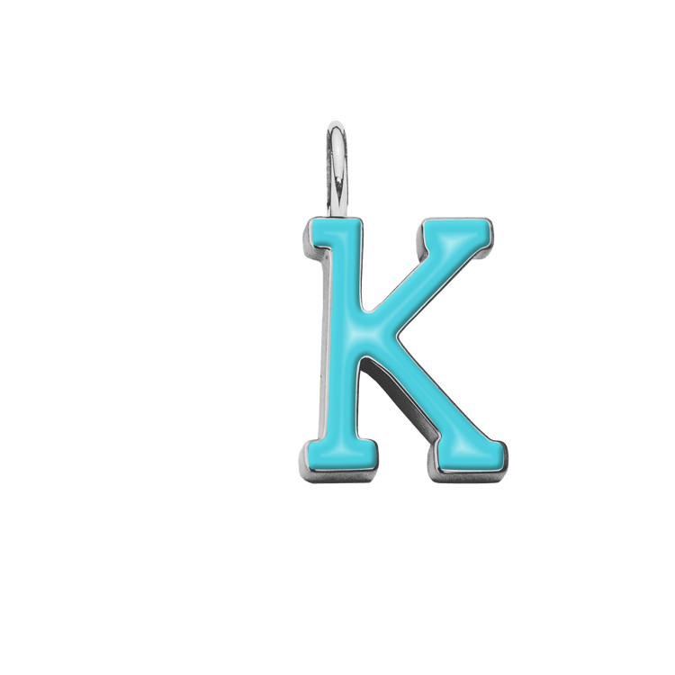 Emaillierter Buchstabe K