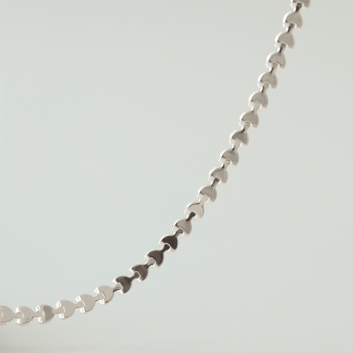 Fußkettchen Hearts versilbert 23 cm - Detailansicht