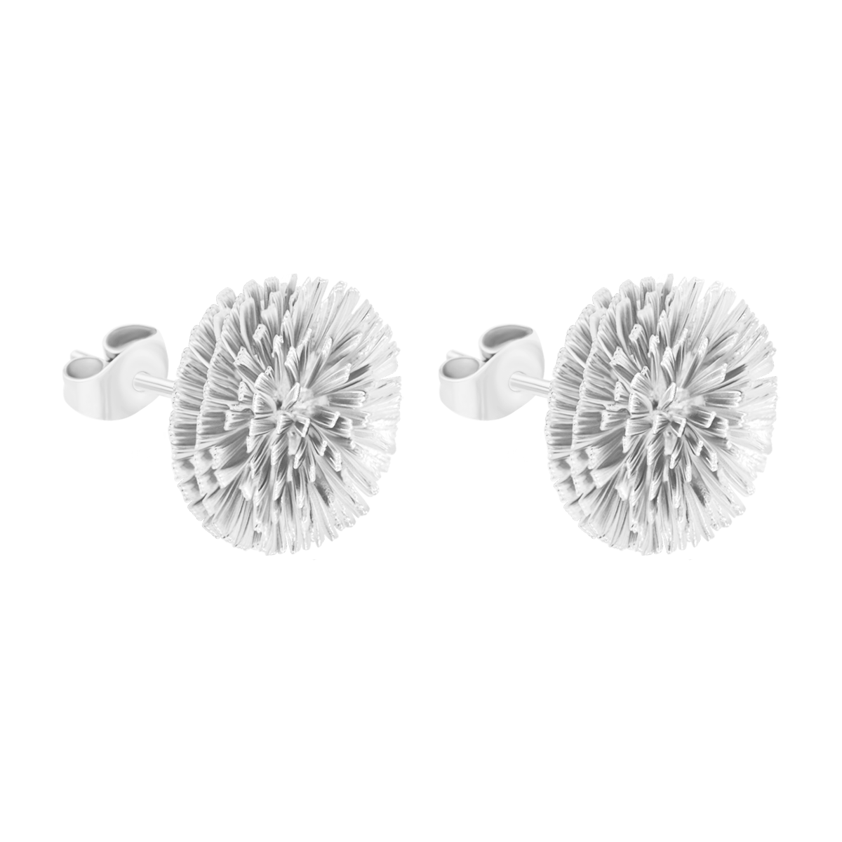 Bloom Ohrstecker 1,6 cm, versilbert