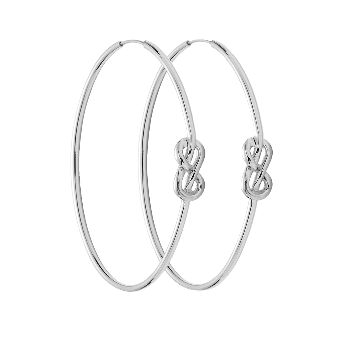 Ohrringe Eternity 5 cm silber - Produktbild Lilou
