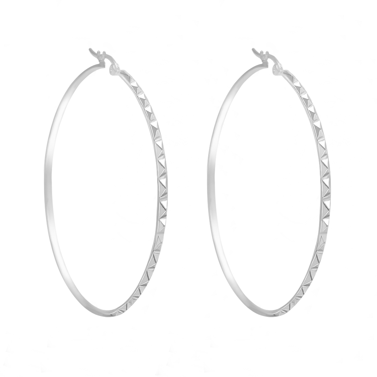 große Ethno-Ohrringe silberfarben