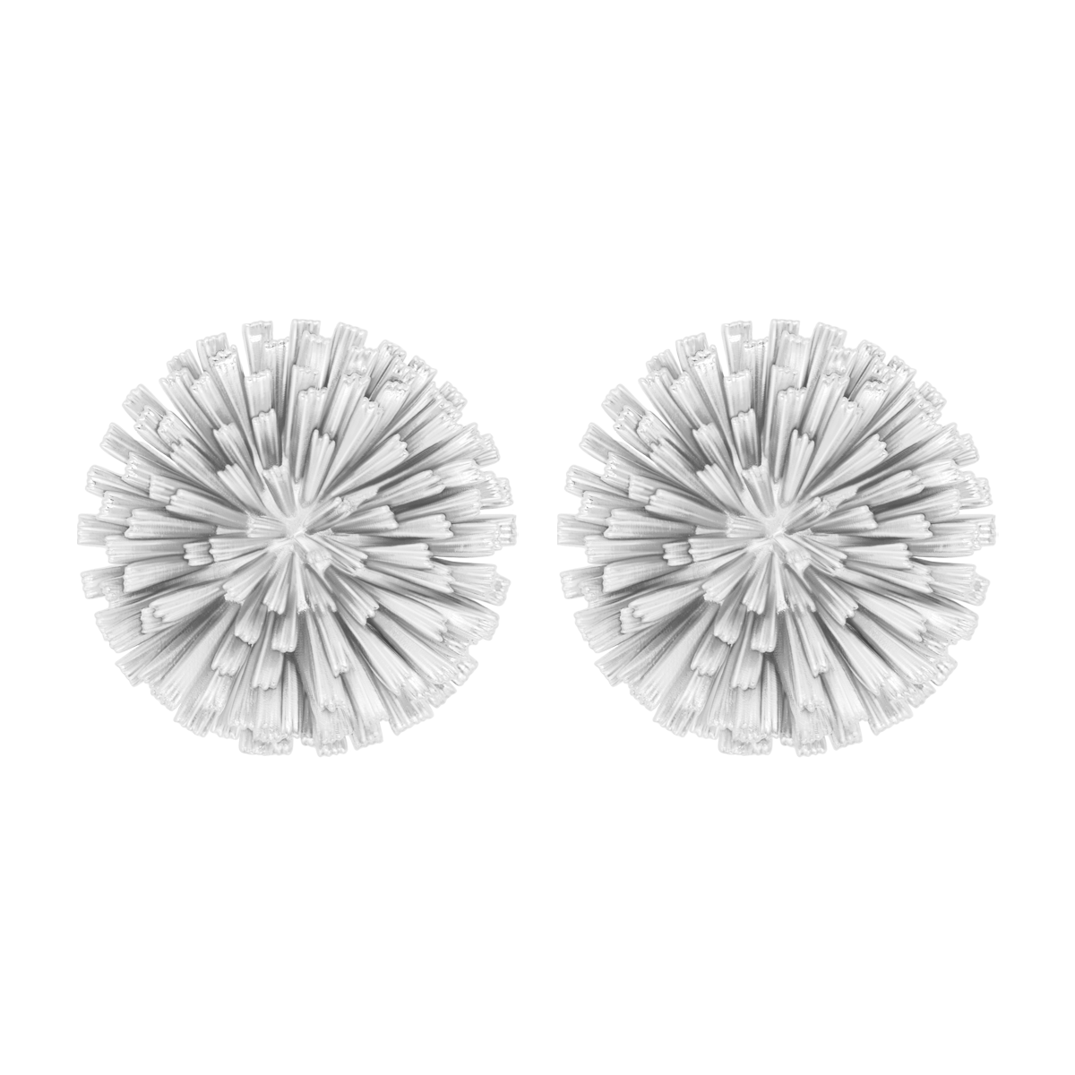 Bloom Ohrstecker 2,4 cm, versilbert