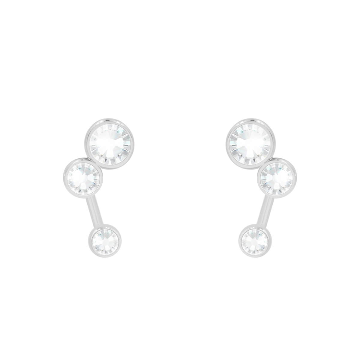 Ohrringe Sparkling 3 Elemente, versilbert
