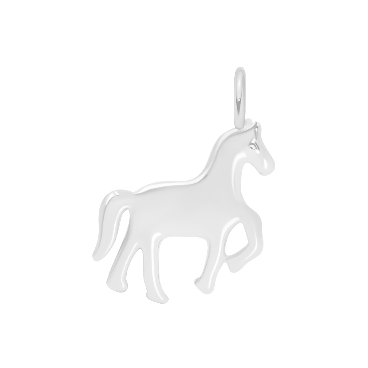 Pferdeanhänger, silberfarben