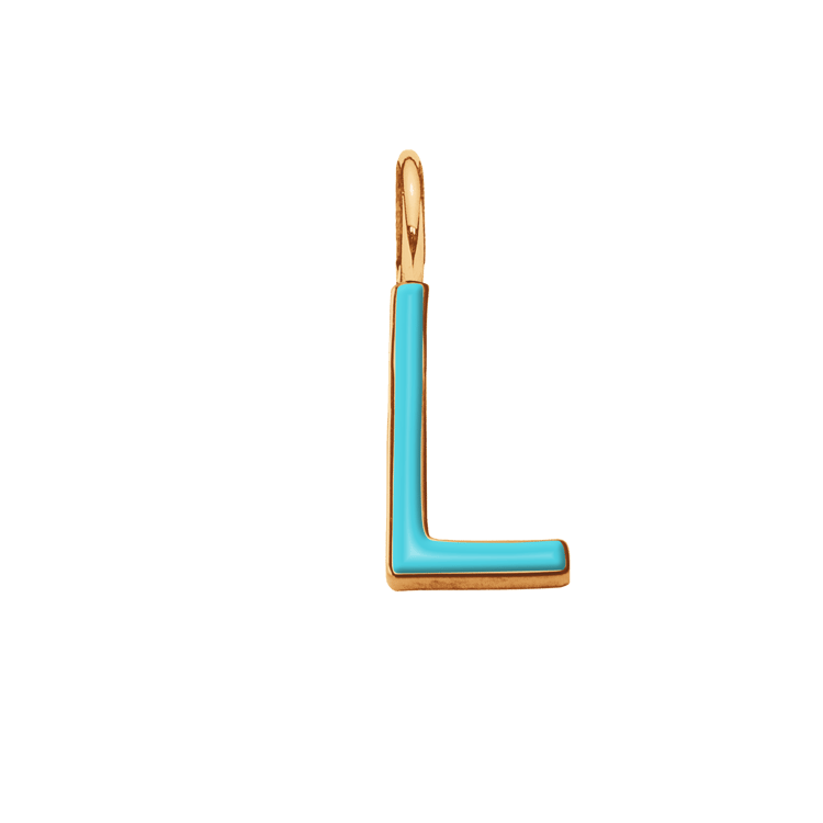 Emaillierte Buchstabe L