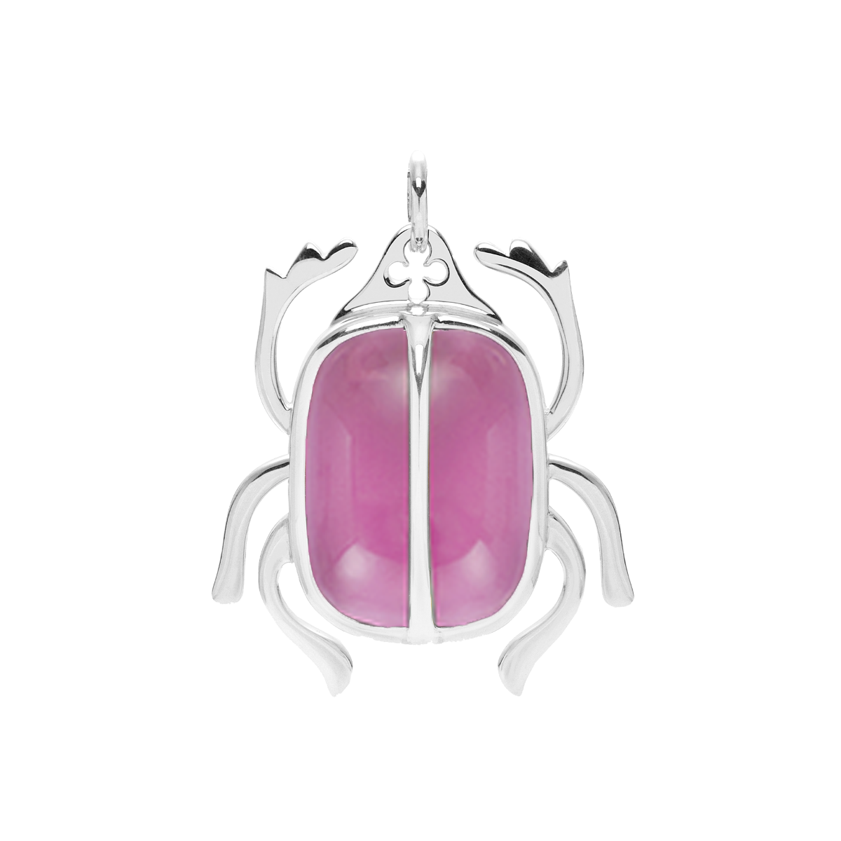 Skarabäus violett silber - Vorderansicht