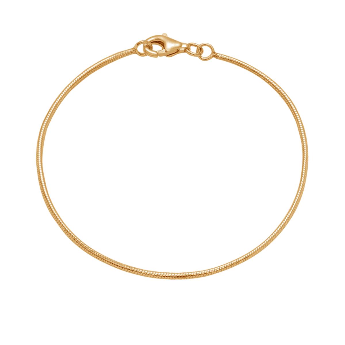 Vergoldetes Armband im Schlangen-Design, dünn