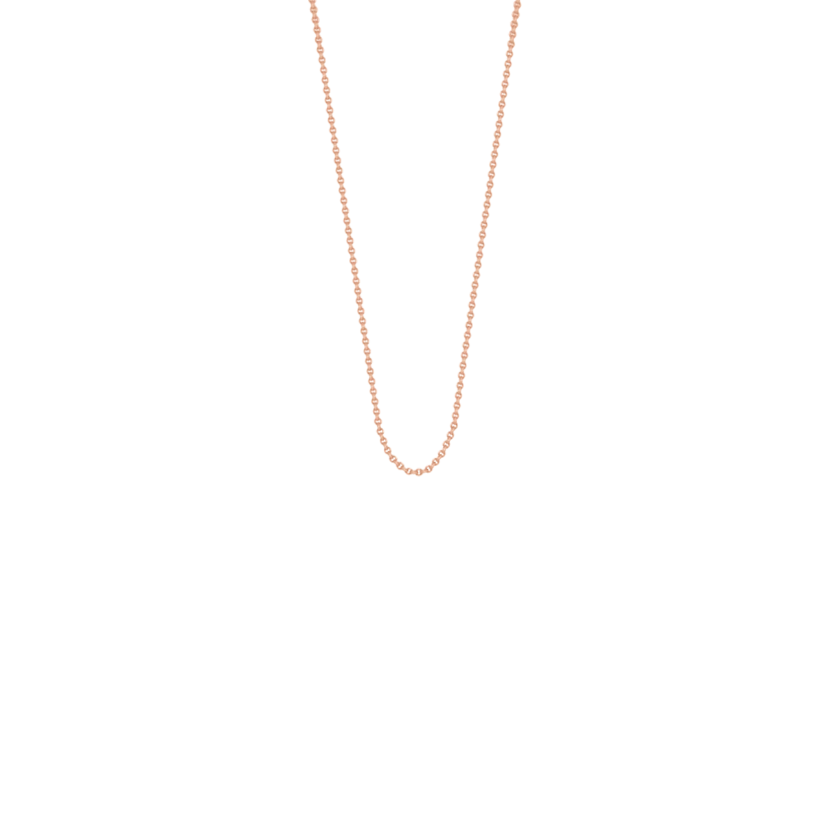 Halskette Faden 585 Roségold - Vorderansicht