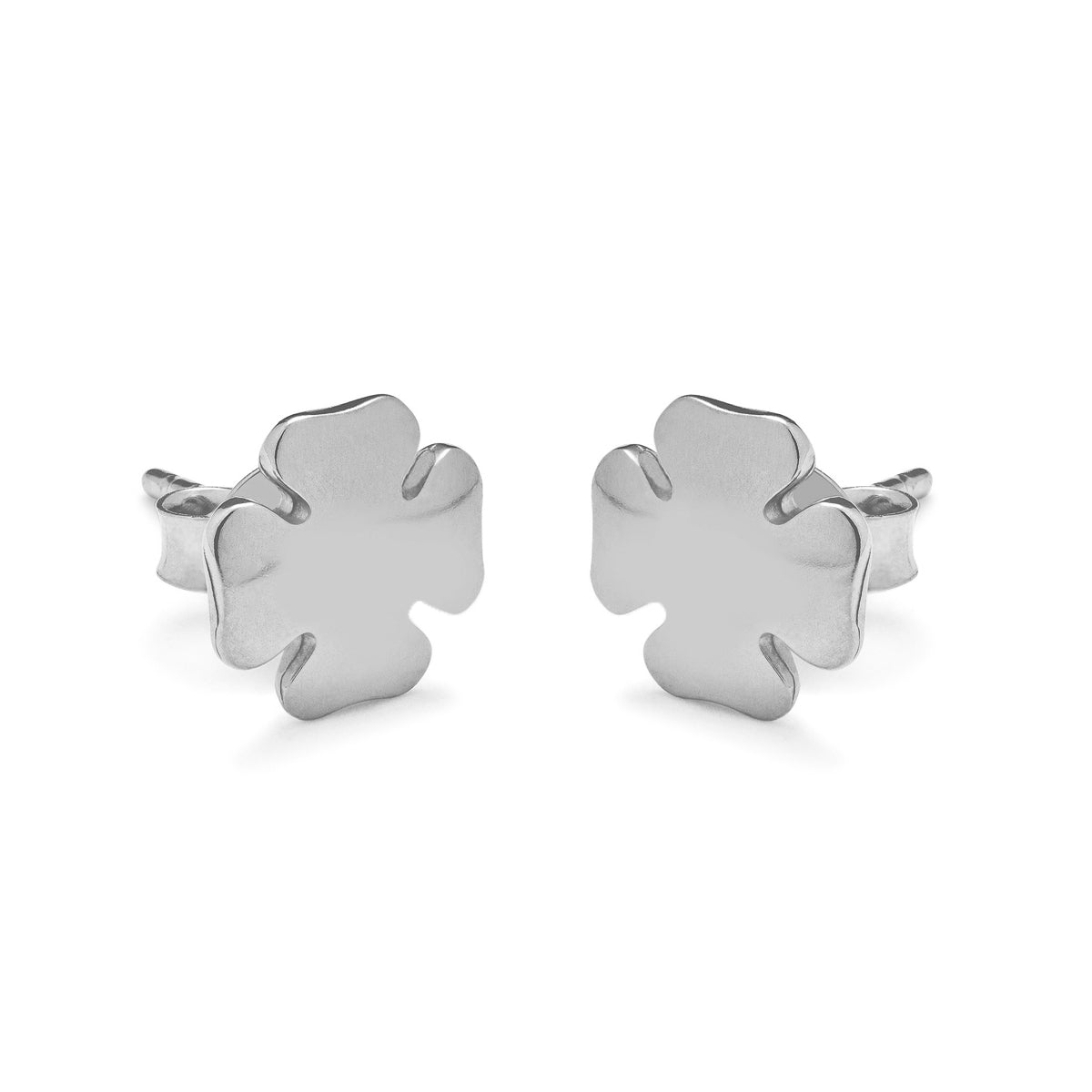 Ohrstecker eckiges Kleeblatt