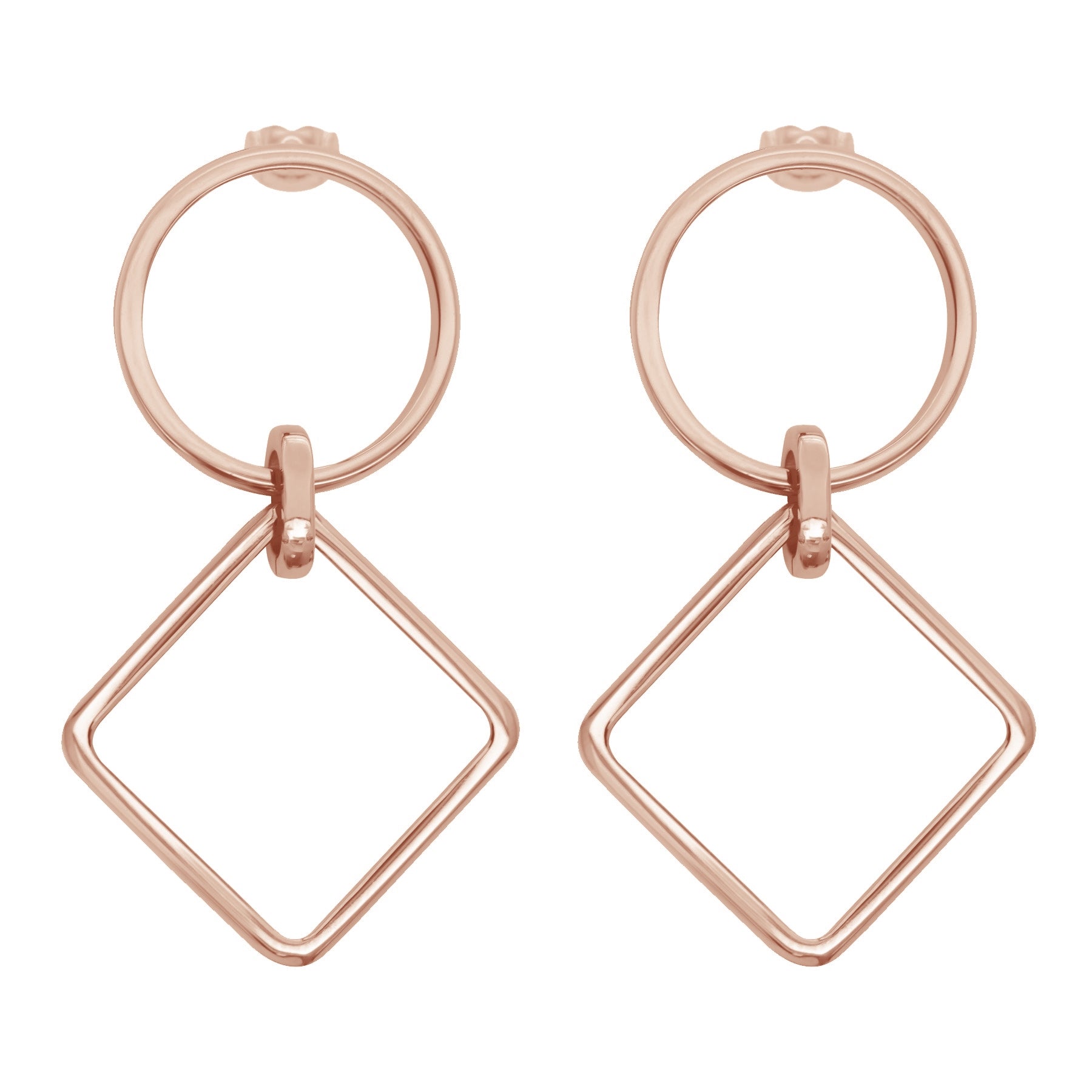 Lilou Ohrringe „California Mini“, rosévergoldet
