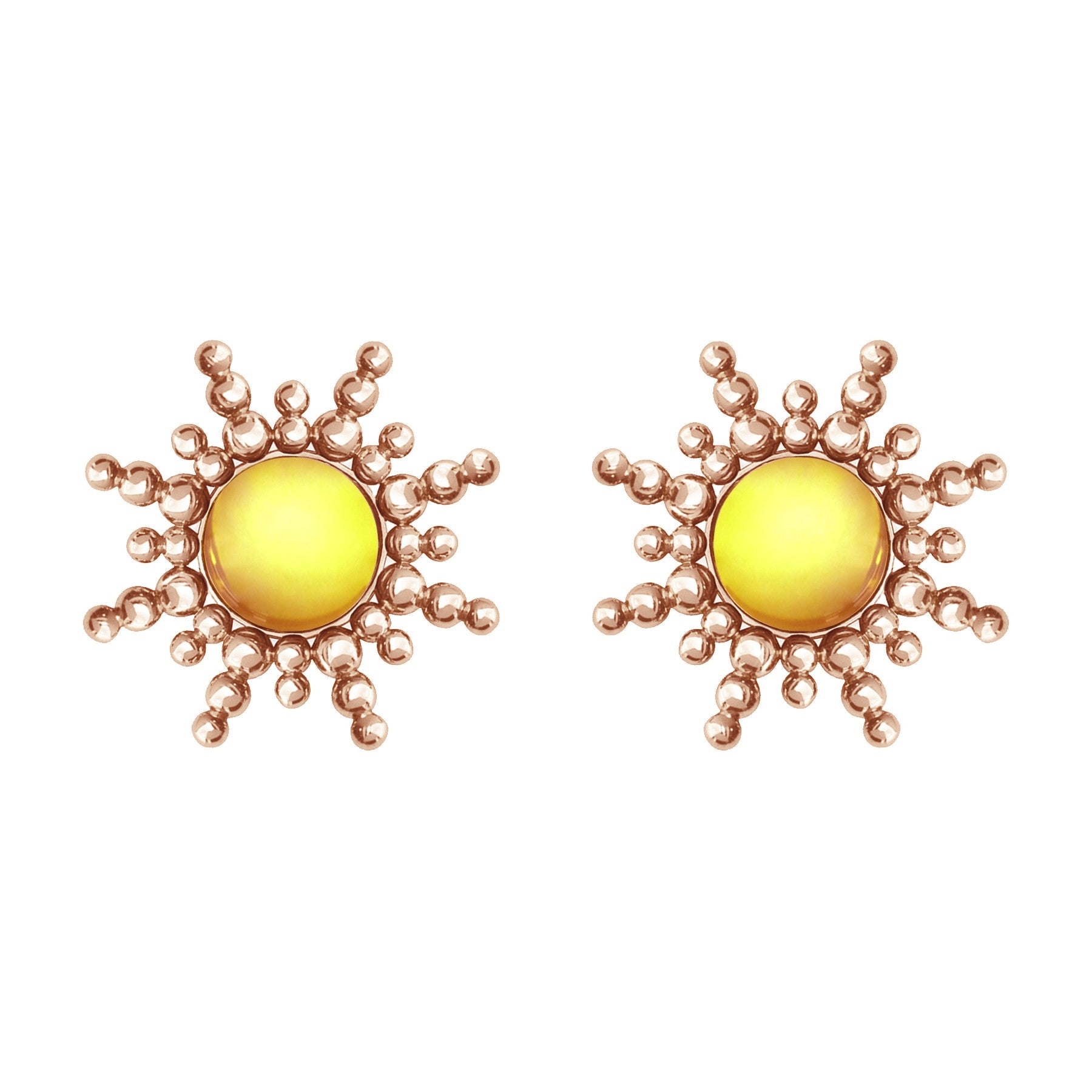 Ohrringe Sun mit Quarz