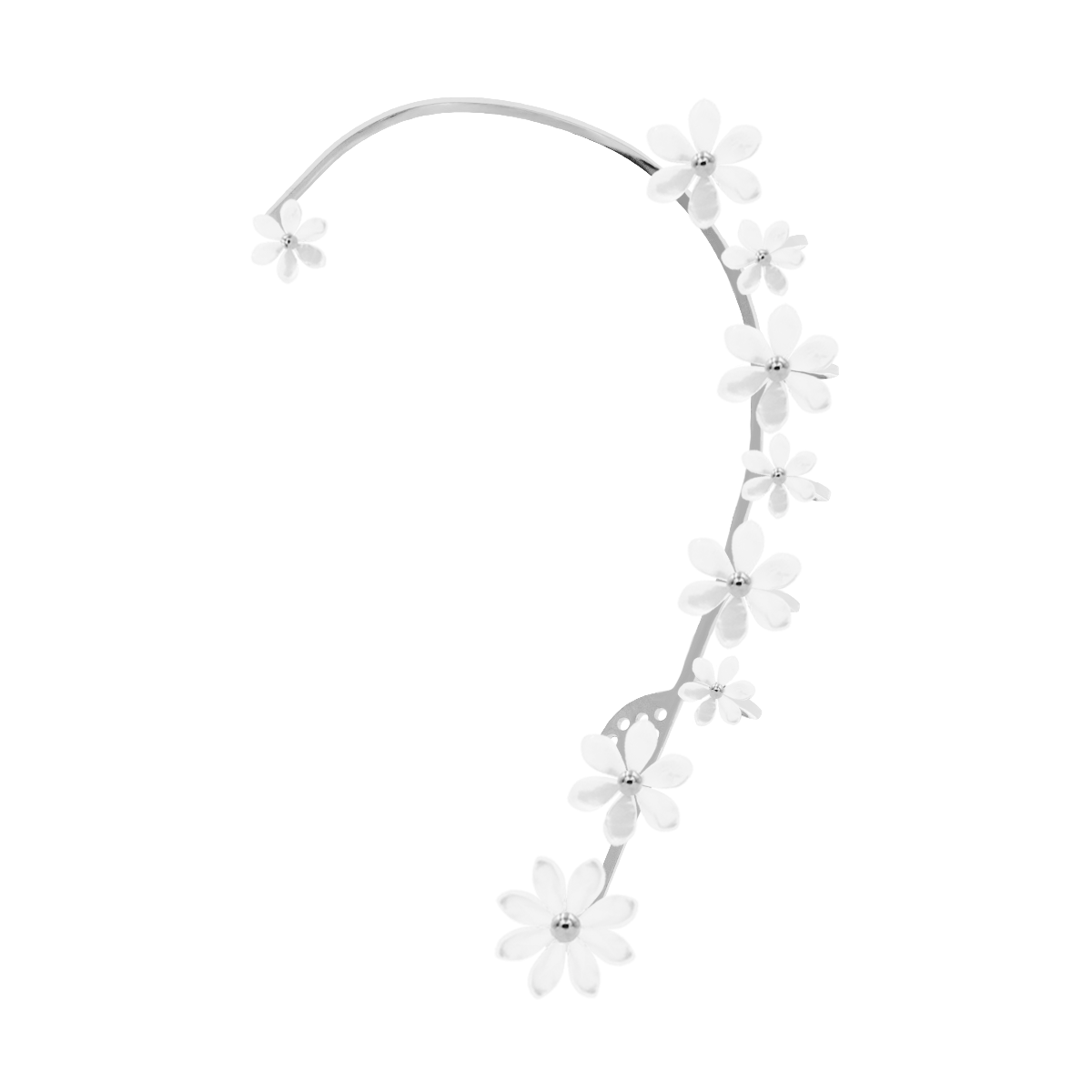 Ear Cuff Flowers mit Perlmutt