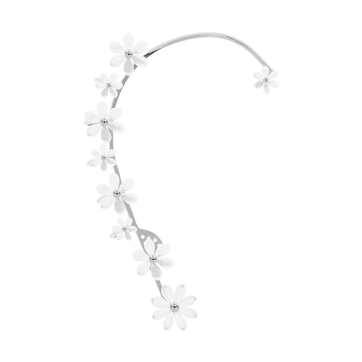 Ear Cuff Flowers mit Perlmutt