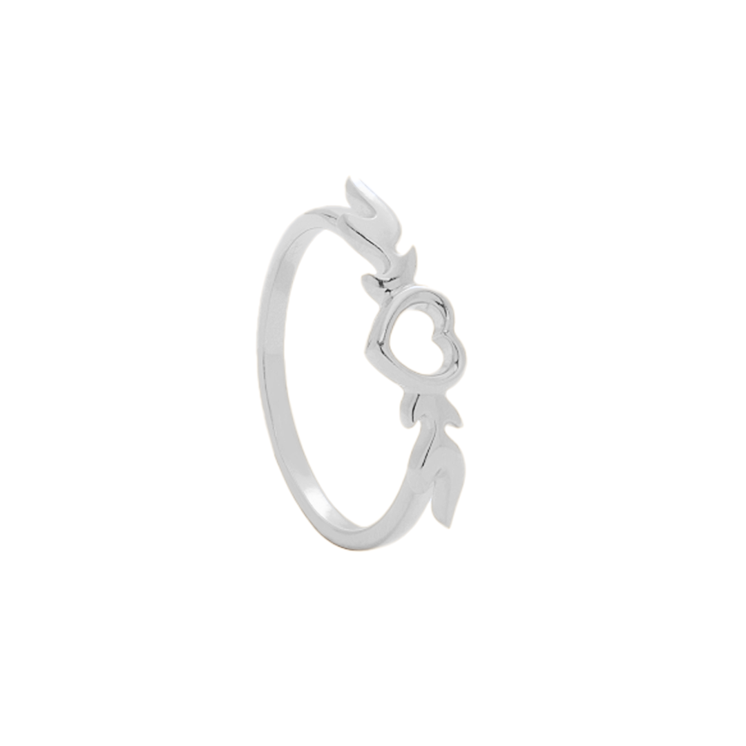 Ring Herz mit Flammen