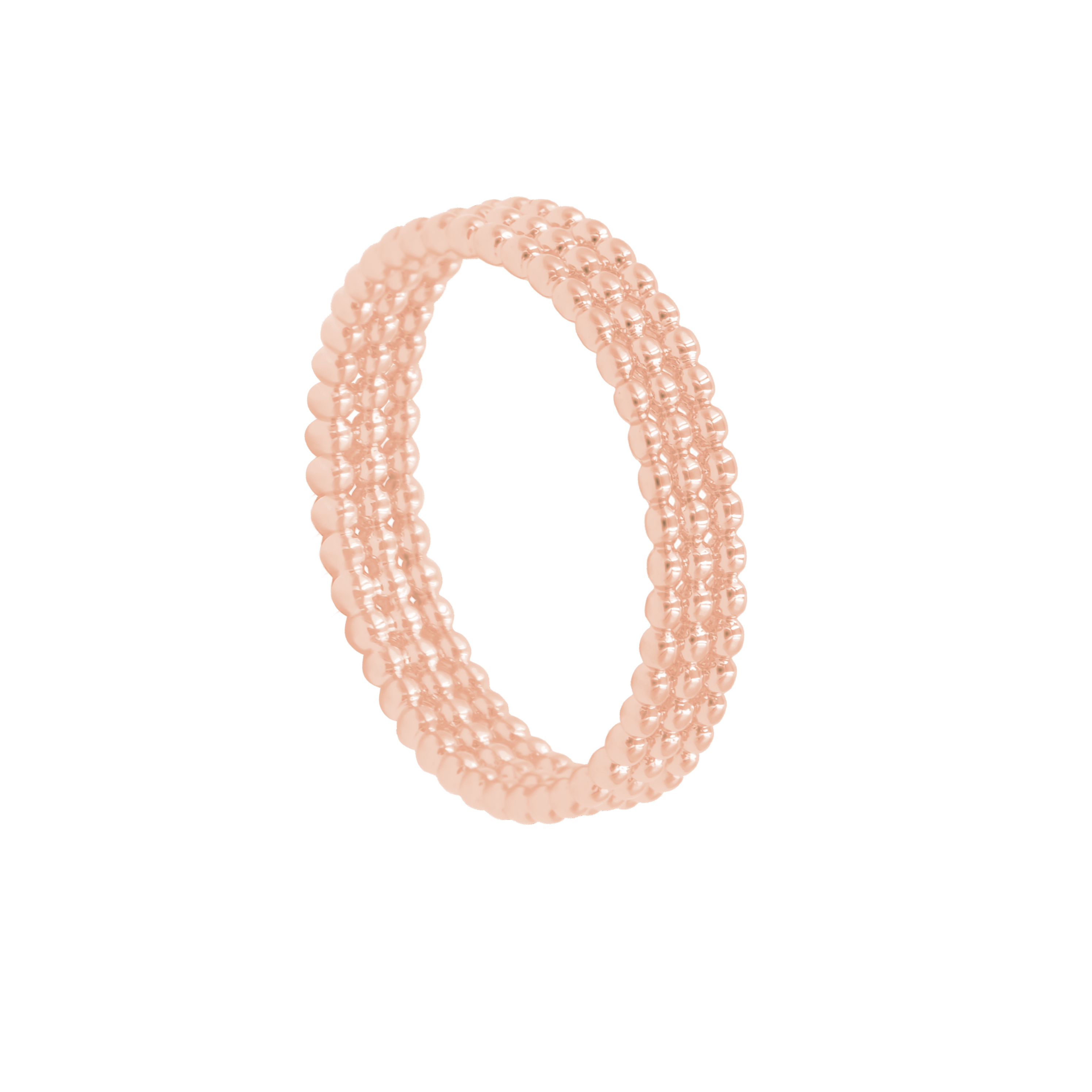 rosévergoldeter Ring Ethno No. 5