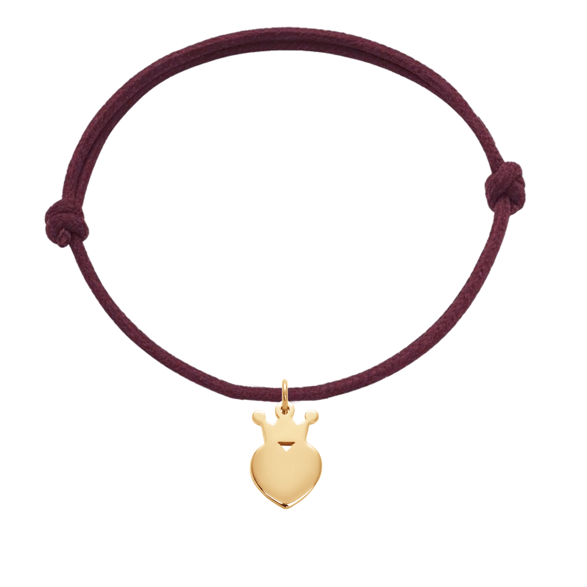 Armband mit Herzkrone vergoldet