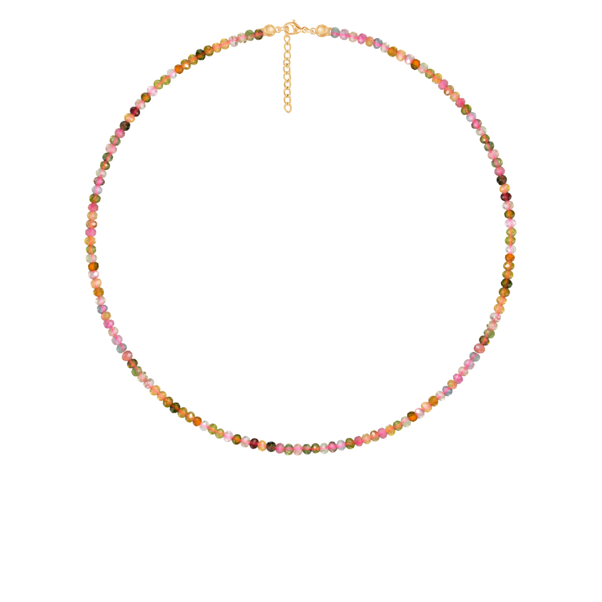 Halskette mit bunten Steinen