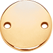 Flaches Medaillon 1,5 cm
