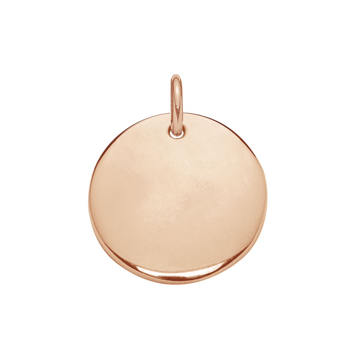 Medaille, 1 cm, rosévergoldet, Variante 1