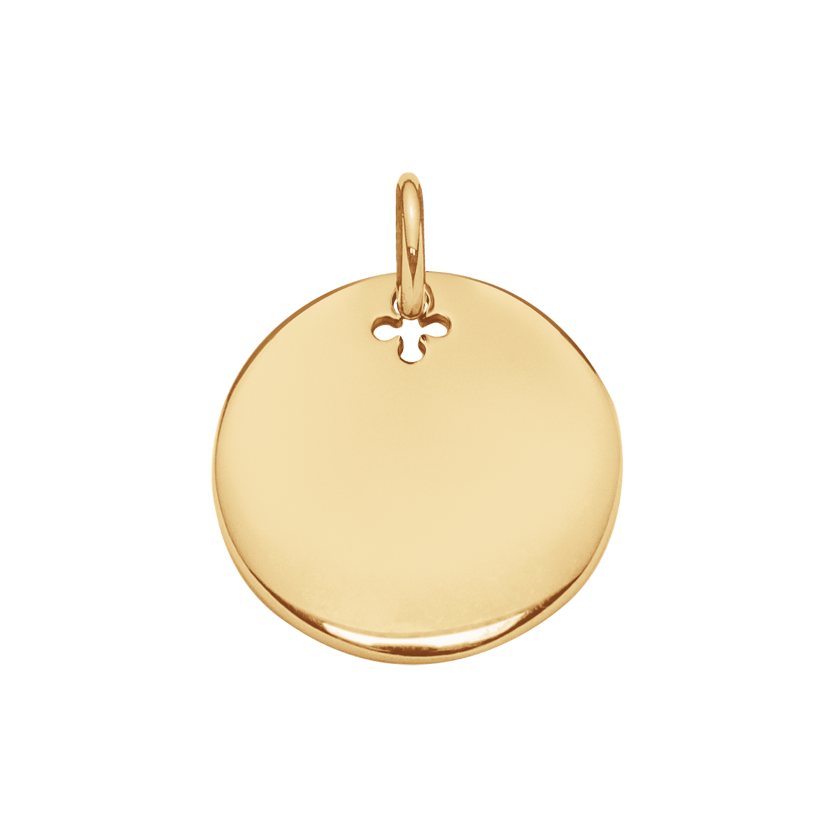 Medaillon 2 cm vergoldet - Vorderansicht