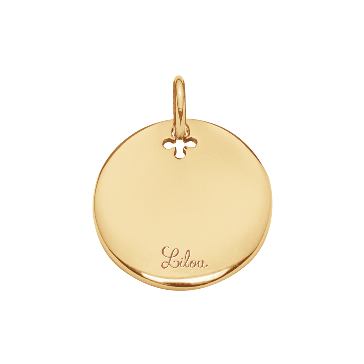 Medaillon 2 cm vergoldet - Detailansicht