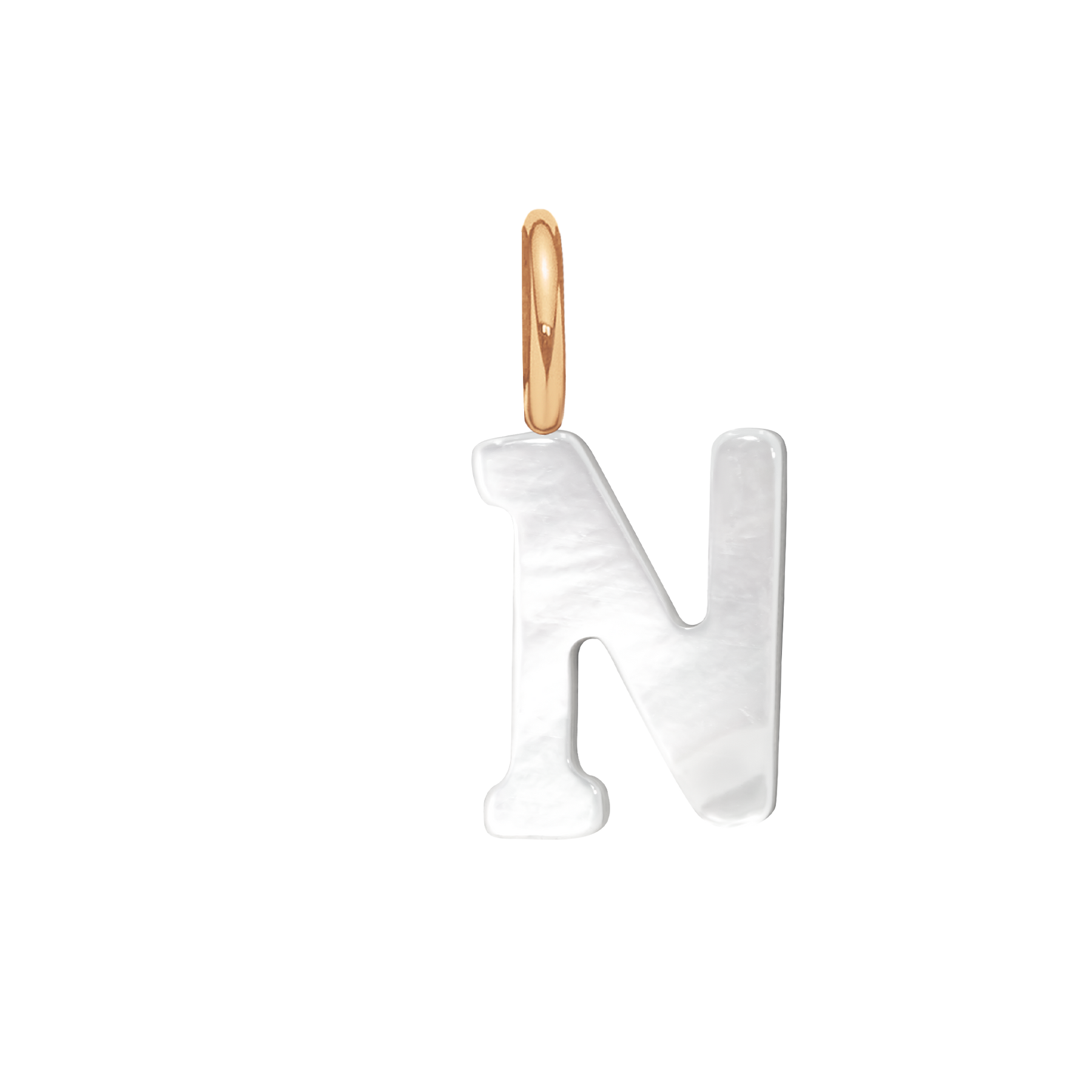 Buchstabe N aus Perlmutt