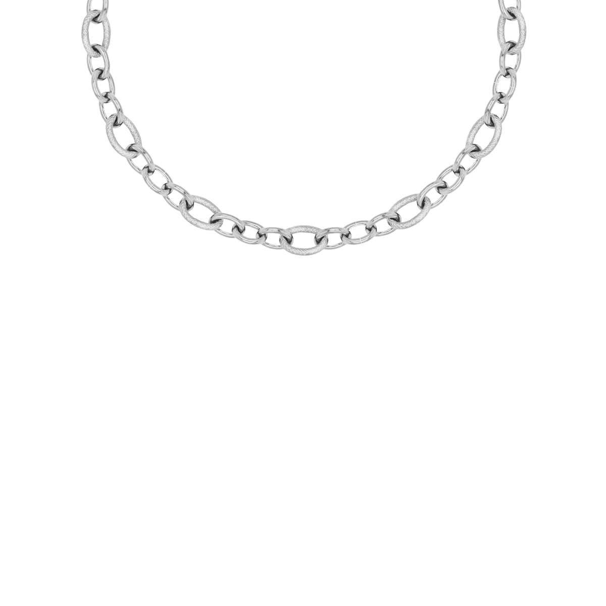 Halskette „A Cuch No. 3“, versilbert, Variante 1