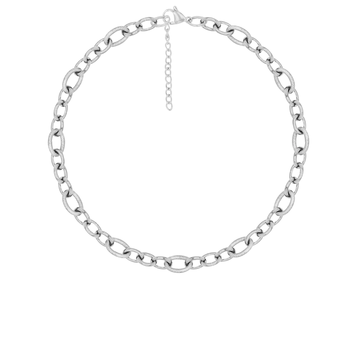 Halskette „A Cuch No. 3“, versilbert, Variante 2