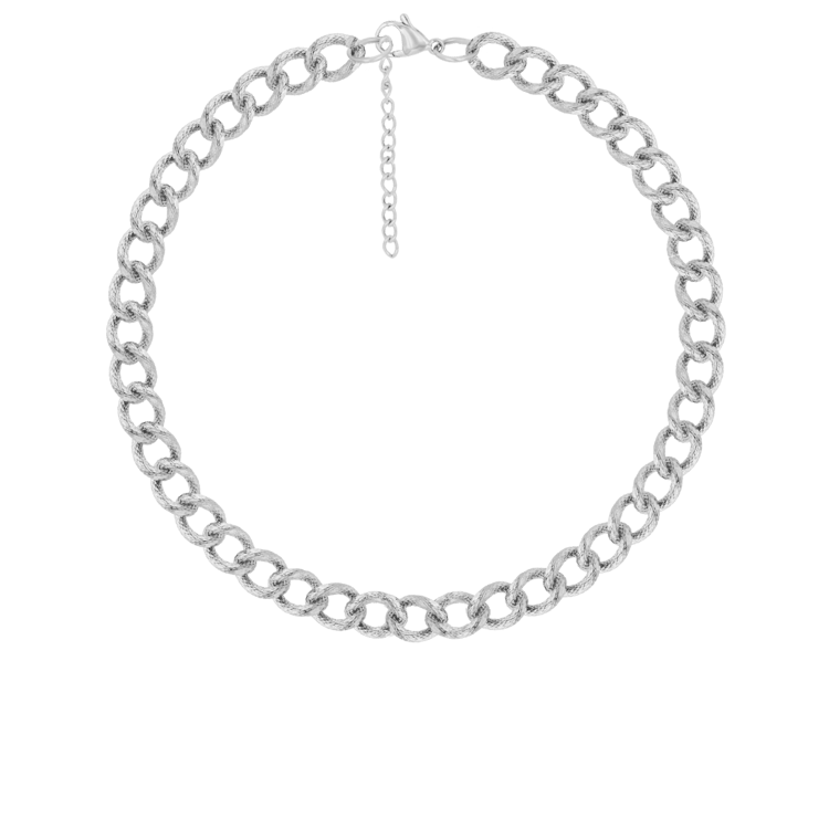 Halskette „A Cuch No. 4“, versilbert, Variante 1