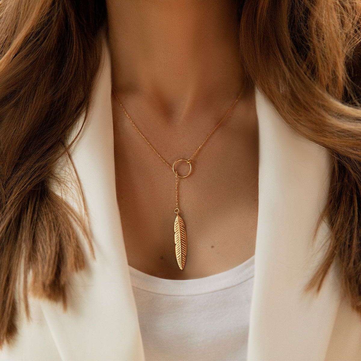 Feder Halskette - Schmuck
