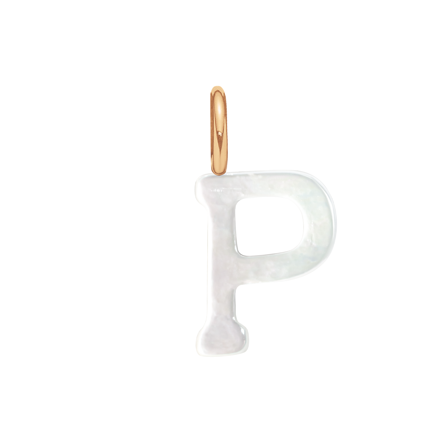 Buchstabe P aus Perlmutt