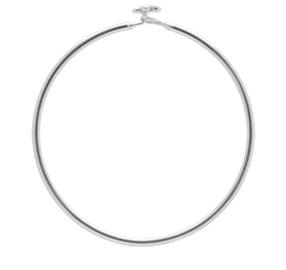 Penelope Armreif 65 mm versilbert - Detailansicht - Versilberter Penelope, 65 mm