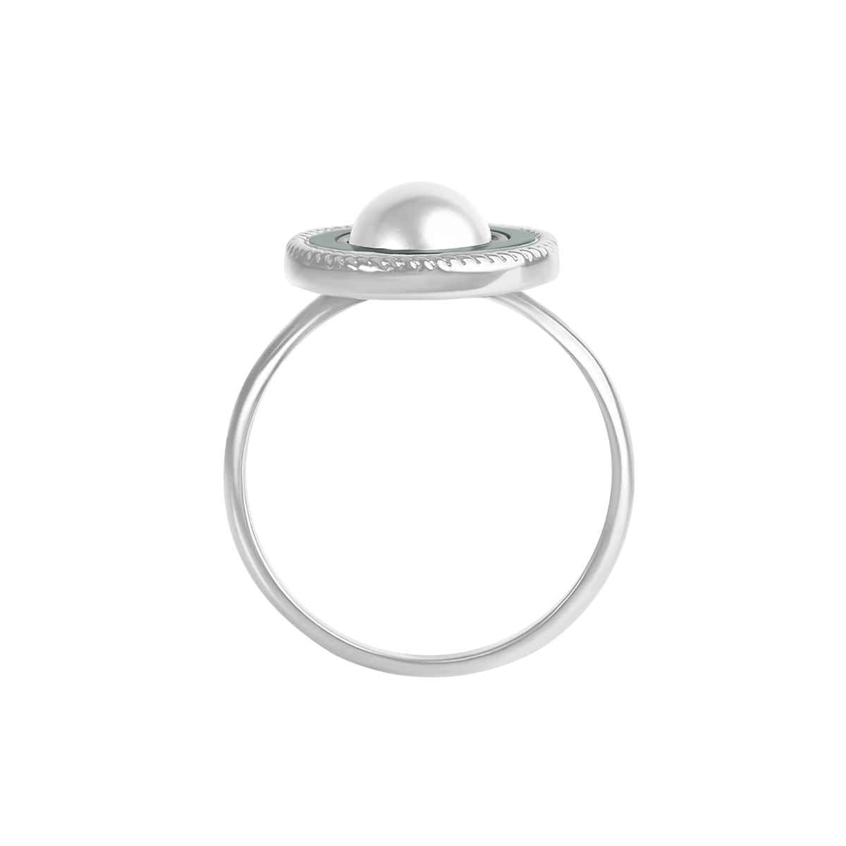 Ring Cosmos No.4 mit Perle und Perlmutt