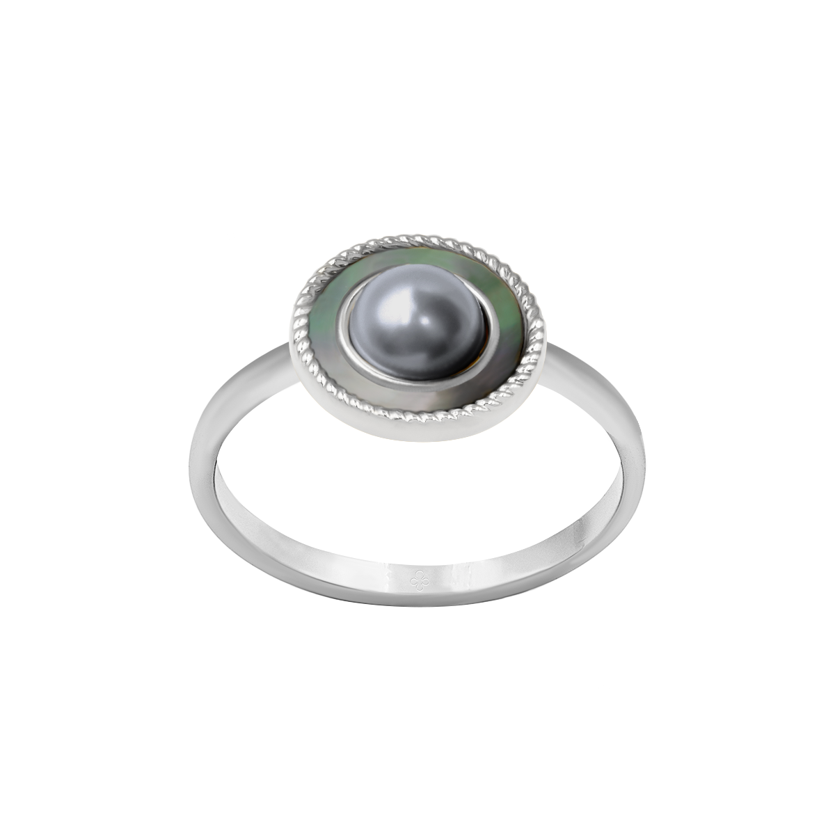 Ring Cosmos No.4 mit Perle und Perlmutt