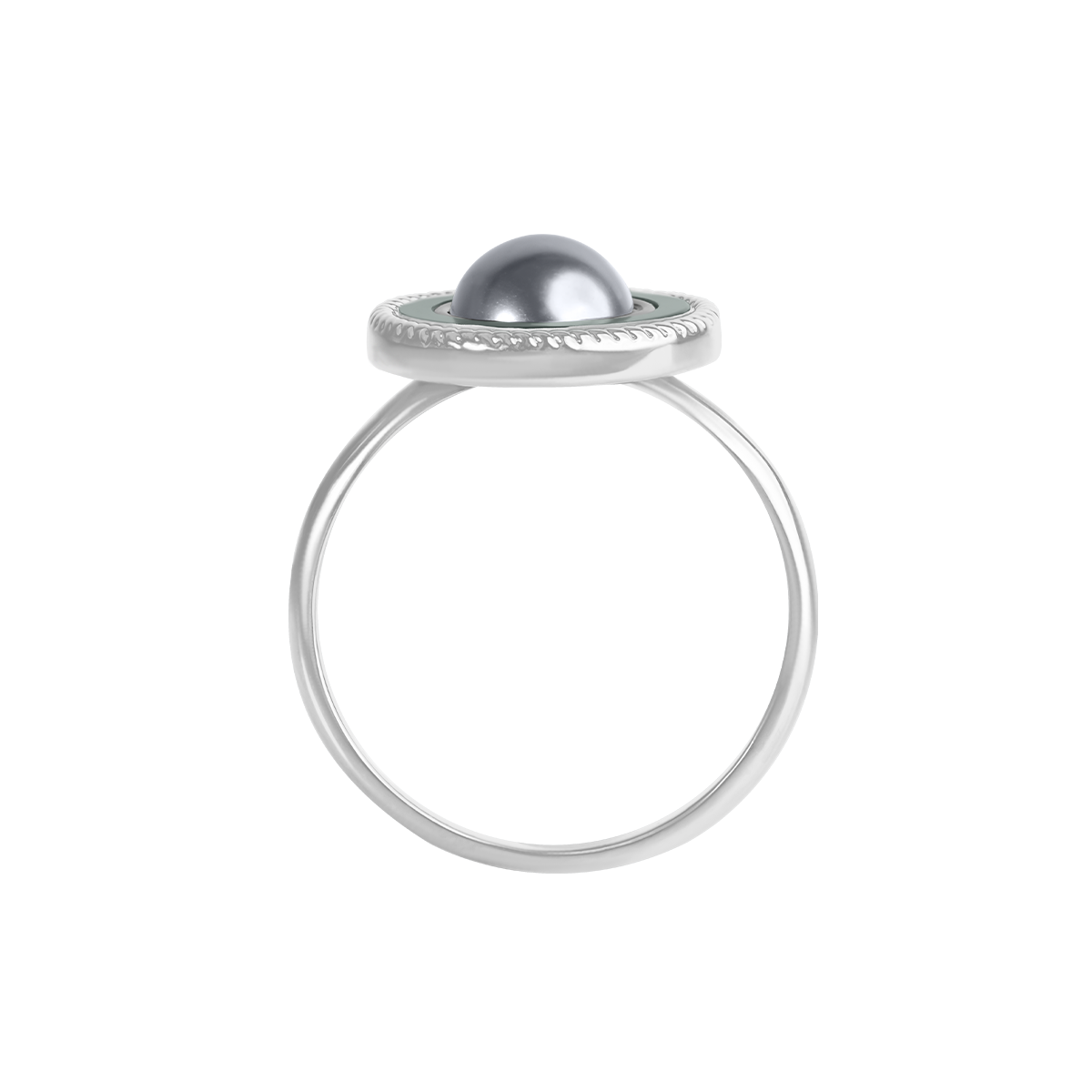 Ring Cosmos No.4 mit Perle und Perlmutt