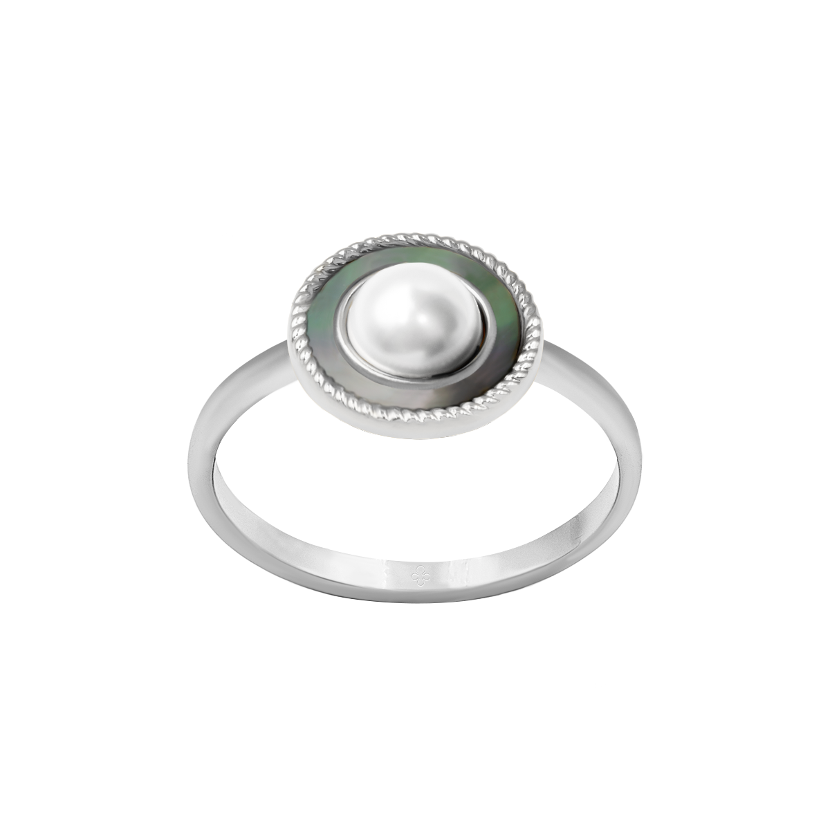 Ring Cosmos No.4 mit Perle und Perlmutt