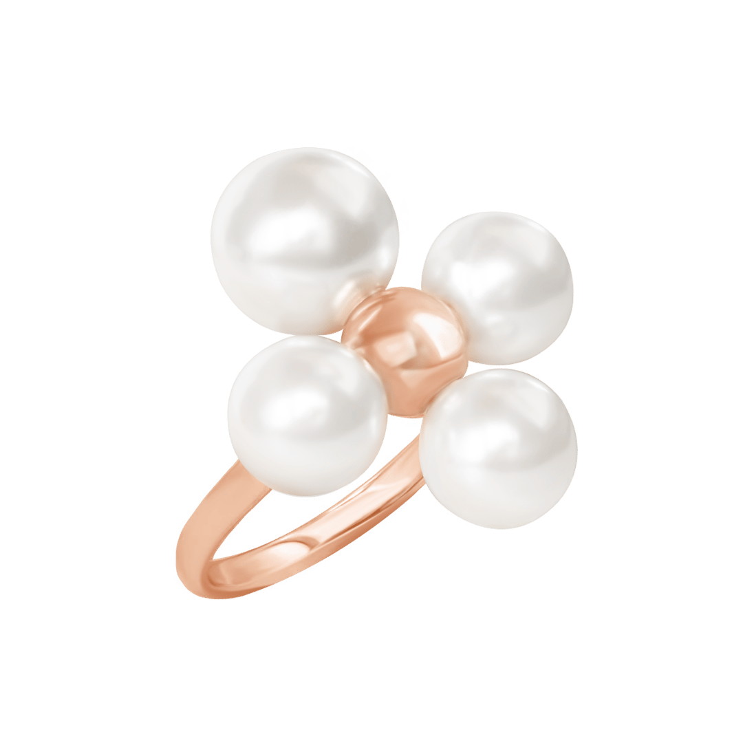 Ring Luck mit Perlen