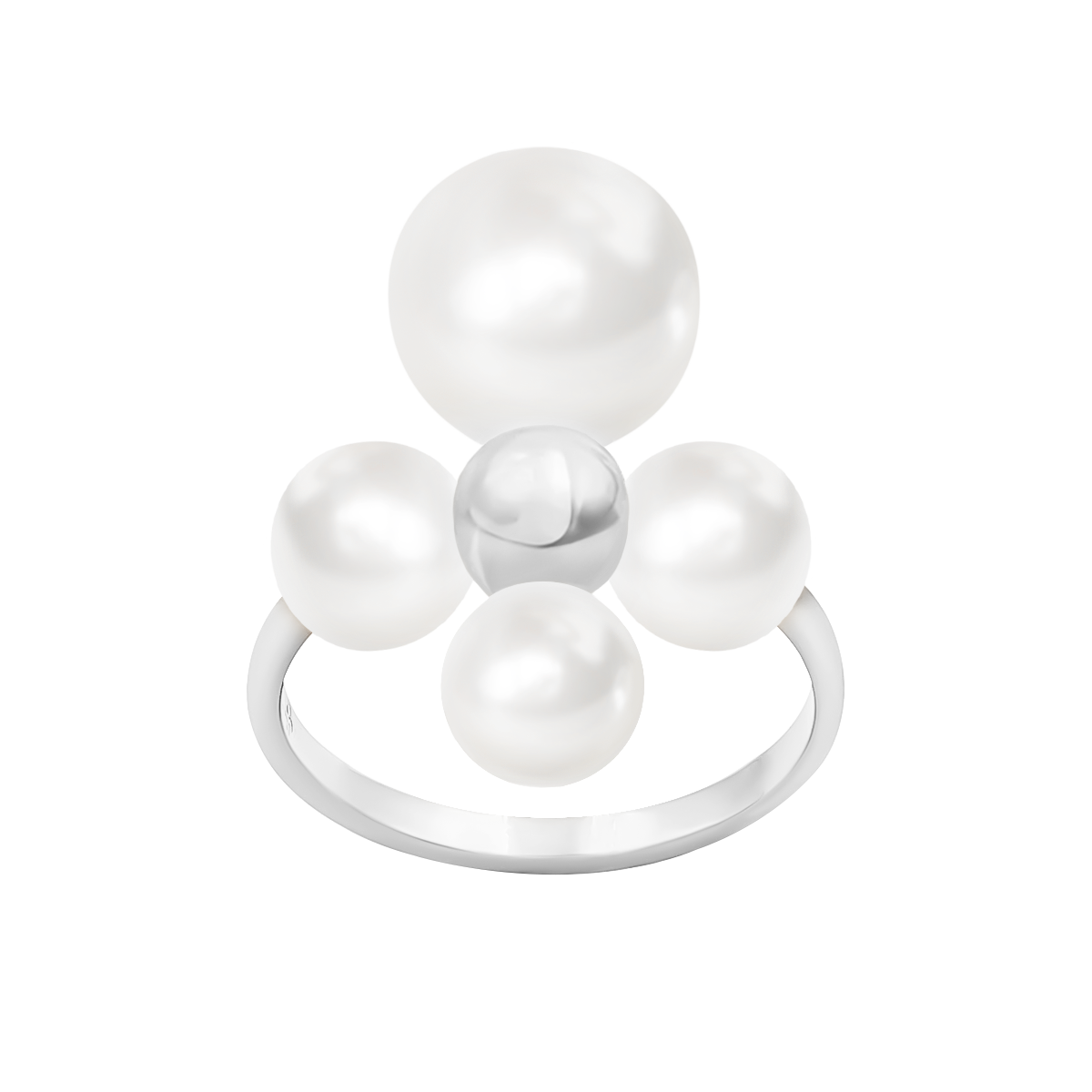 Ring Luck mit Perlen - Detailansicht