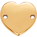 Flaches Herz 1,5 cm