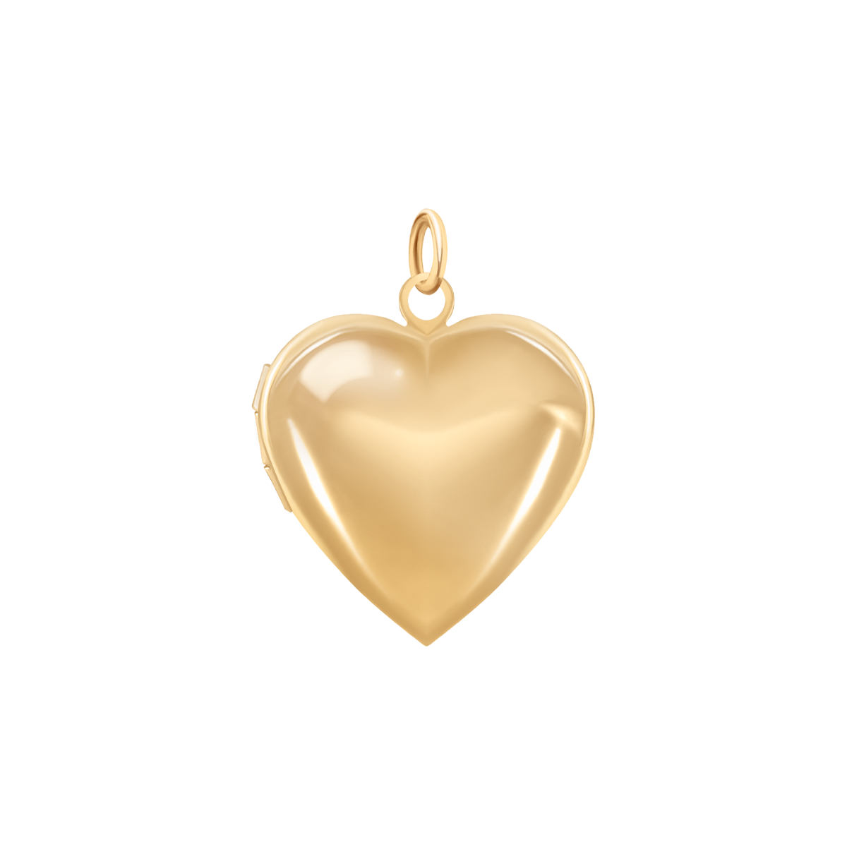 Anhänger Locket Herz-Medaillon 2,2 cm vergoldet - Vorderansicht
