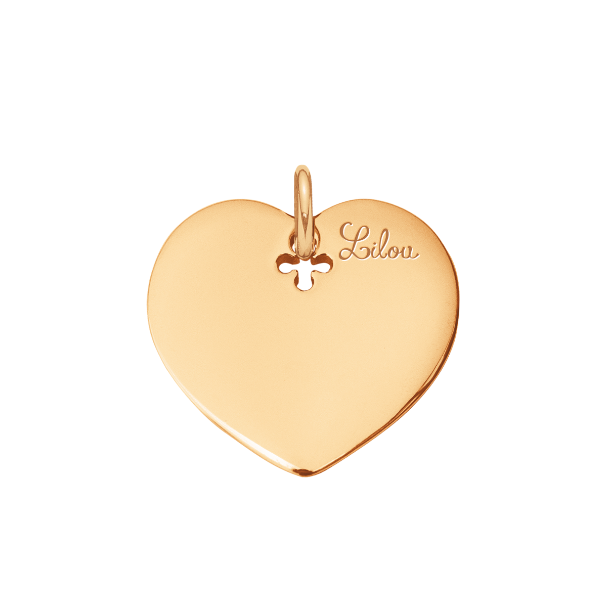 Herz 2 cm vergoldet - Detailansicht