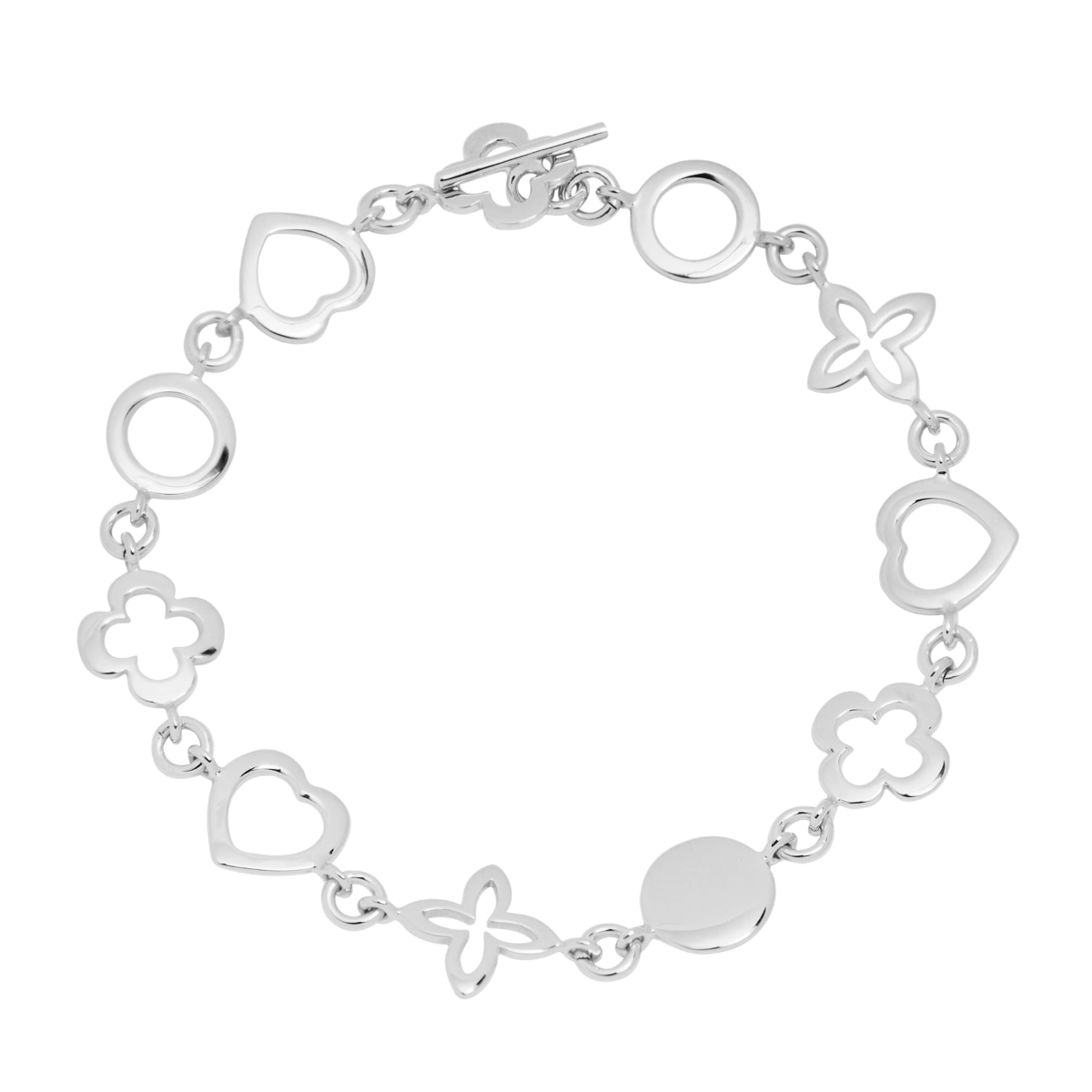 Les Trésors de Lilou Armband silber - Vorderansicht