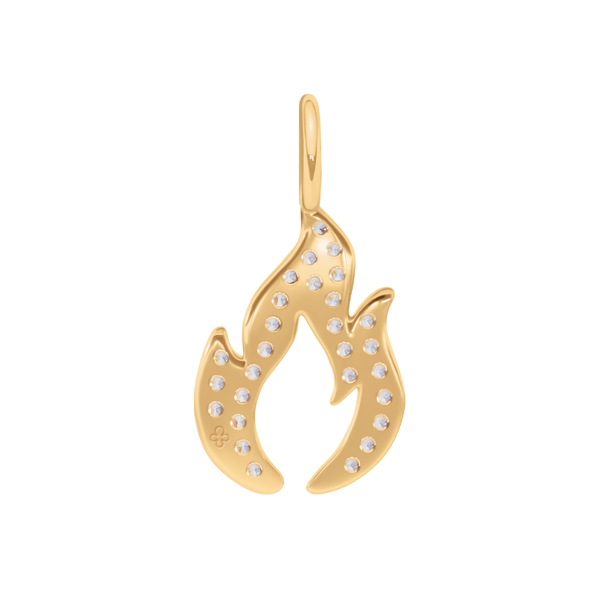 Anhänger Flamme mit Zirkonia 1,6 cm