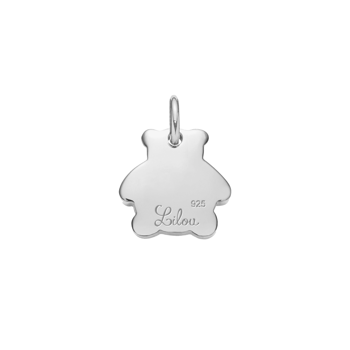 Bärchen 1 cm silber - Detailansicht - Anhänger Bärchen 1 cm, aus 925er Sterlingsilber.