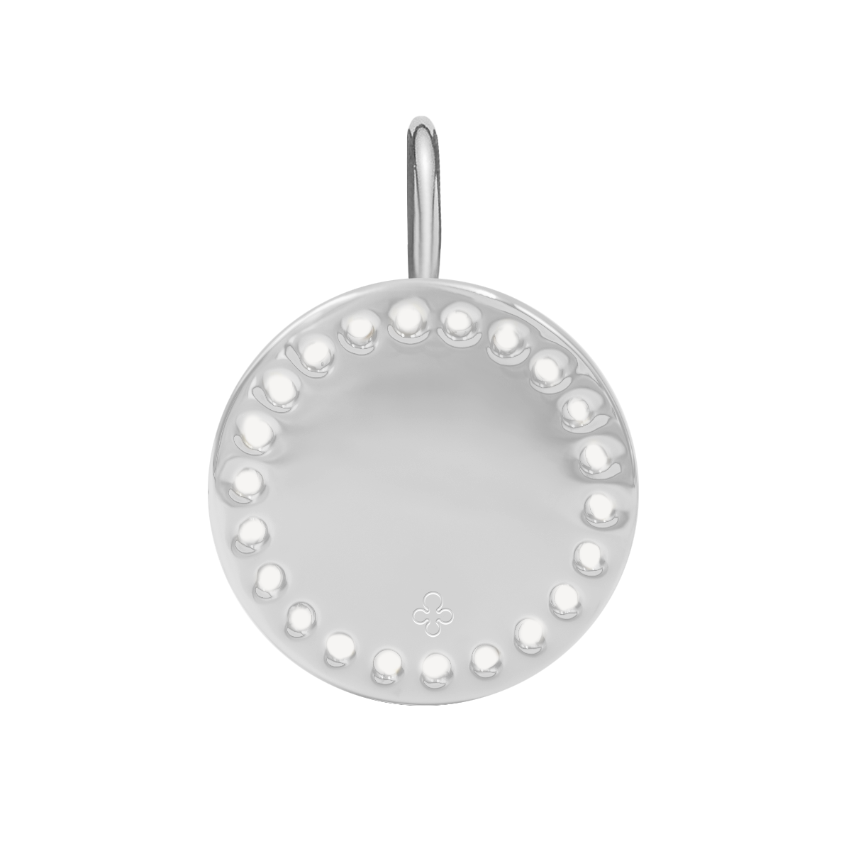 Anhänger Cosmos mit weißer Perle und weißen Zirkonen 1,5 cm