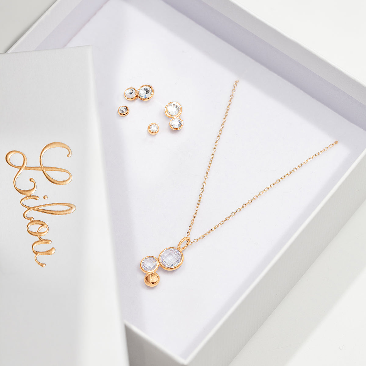 Set Sparkling 1, vergoldet - Trägeransicht