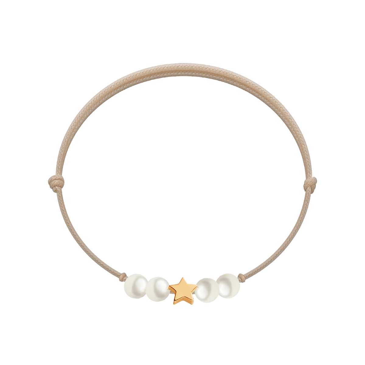 Armband mit einem Etinkelle -Stern und Perlen