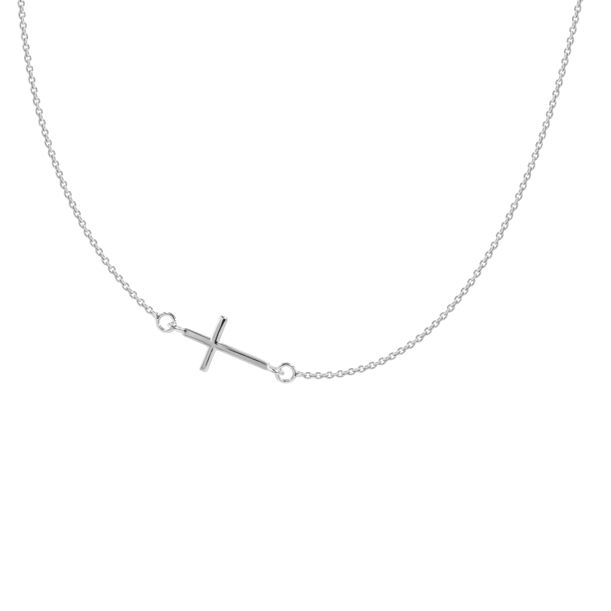 Halskette Kreuz silber