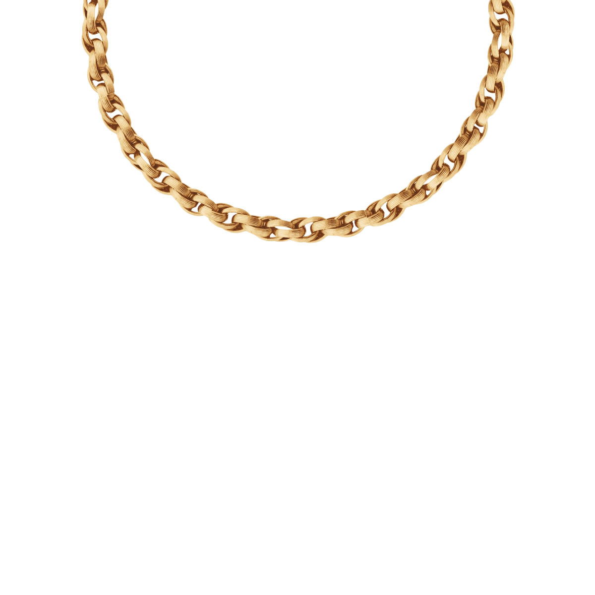 Halskette No.2, 43 cm vergoldet