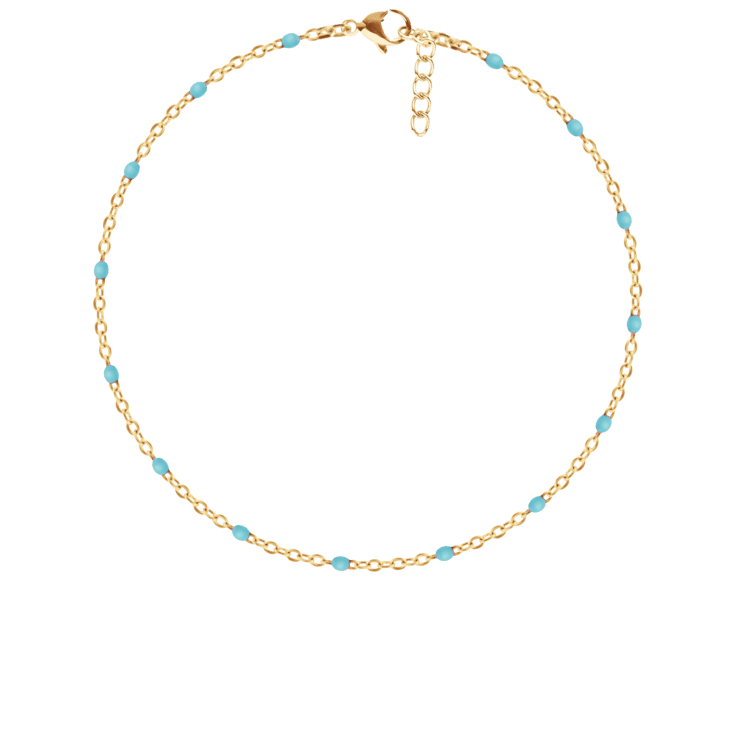 Armband mit türkisfarbener Emaille